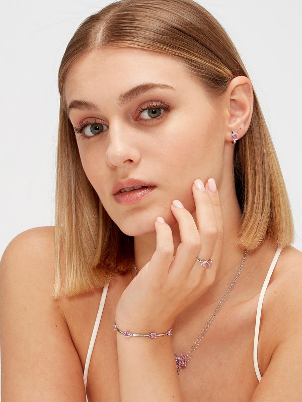 Vrhunska izrada i savremeni dizajn - BROSWAY FANCY VIBRANT PINK - Veličina 12mm ✔️Srebro 925 oboženo rodijumom ✔️- Poručite online!