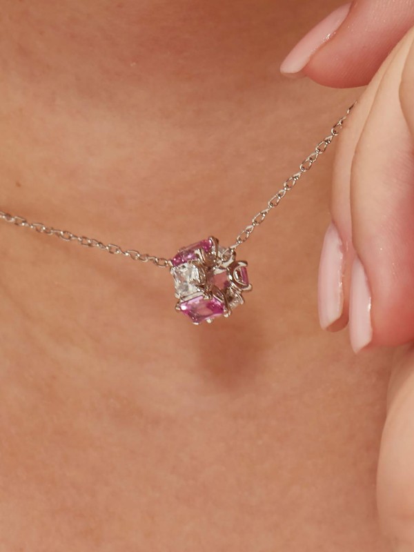 Izrazite svoju individualnost - BROSWAY FANCY VIBRANT PINK - Veličina 11mm ✔️Srebro ✔️Prozirni cirkoni ✔️- Poručite online!