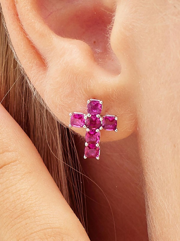 Neophodan dodatak za svaki stil - BROSWAY FANCY PASSION RUBY - Dužina 14mm ✔️Srebro 925 ✔️Cirkoni ✔️- Poručite online!
