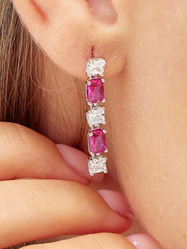 Elegancija i stil u jednom - BROSWAY FANCY PASSION RUBY - Dužina 3cm ✔️Viseća minđuša ✔️Kvalitet ✔️- Poručite online!