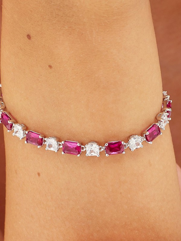 Vrhunska izrada i savremeni dizajn - BROSWAY FANCY PASSION RUBY - Dužina 18cm ✔️Srebro 925 ✔️Crveni cirkon ✔️- Poručite online!