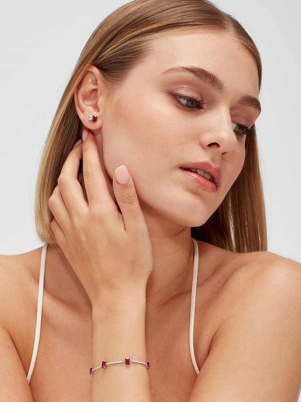 Dodir luksuza za svaku priliku - BROSWAY FANCY PASSION RUBY - Veličina 8mm ✔️Srebro ✔️Visoki kvalitet ✔️- Poručite online!