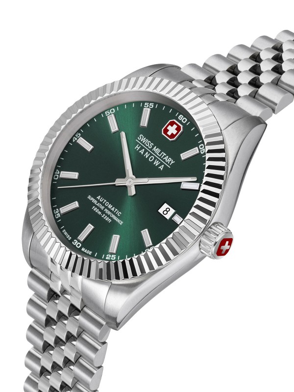 Sinonim za izdržljivost - SWISS MILITARY HANOWA DILIGENTER AUTOMATIC - Nerđajući čelik ✔️Osvetljene kazaljke ✔️- Poručite online!