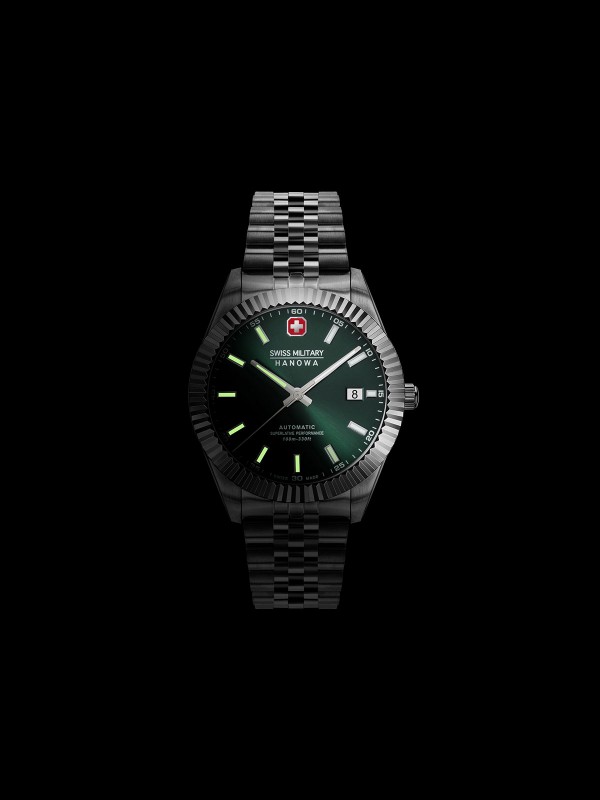 Sinonim za izdržljivost - SWISS MILITARY HANOWA DILIGENTER AUTOMATIC - Nerđajući čelik ✔️Osvetljene kazaljke ✔️- Poručite online!