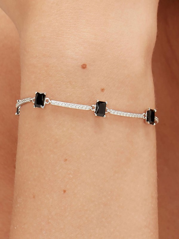 Dodajte notu jednostavni uz ovu narukvicu - BROSWAY FANCY MISTERY BLACK - Dužina 16cm ✔️Srebro 925 ✔️- Poručite online!