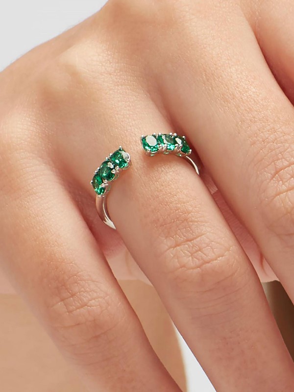 Elegancija za svaki dan - BROSWAY FANCY LIFE GREEN - Srebro 925 obloženo rodijumom sa otvorenim krajevima ✔️- Poručite online!