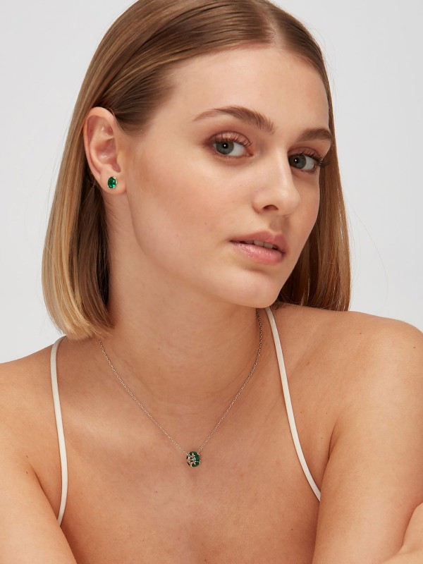 Privezak idealan za modernu ženu - BROSWAY FANCY LIFE GREEN - Veličina 11m ✔️Srebro 925 obloženo rodijumom sa cirkonima ✔️- Poručite online!