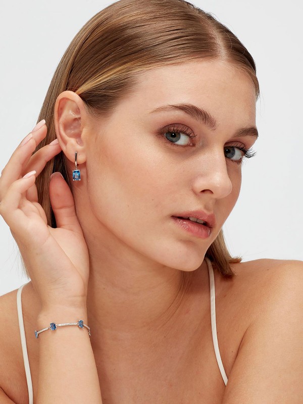 Izrazite svoju individualnost - BROSWAY FANCY FREEDOM BLUE - Veličina 24mm ✔️Srebrna alkica ✔️Viseći privezak ✔️- Poručite online!