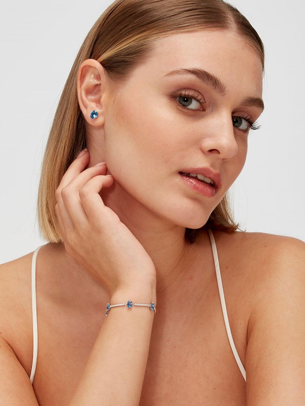 Istaknite svoj jedinstveni izgled - BRSOWAY FANCY FREEDOM BLUE - Veličina 8mm ✔️Srebro 925 ✔️Tamno plavi crikon ✔️- Poručite online!