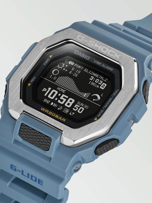 Sat idealan za surfere - G-SHOCK G-LIDE - Senzor ubrzanja ✔️Idikator za plimu i oseku ✔️Štoperica ✔️- Poručite online!