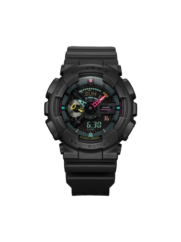 Sat sa fluoroscentnim detaljima - G-SHOCK CLASSIC - Otporan na udarce ✔️Svetsko vreme ✔️Štoperica ✔️- Poručite online!