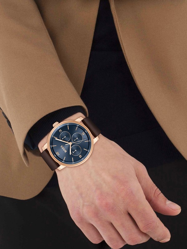 Izaberite najbolji kvalitet - BOSS CONTENDER - Teget brojčanik ✔️Mineralno staklo ✔️Kvalitet ✔️- Poručite online!