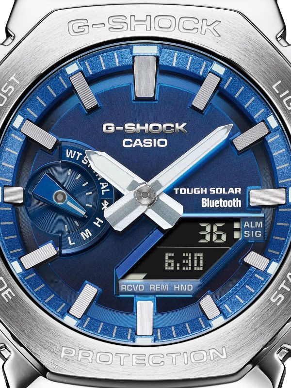 Muški sat - G-SHOCK FULL METAL 2100 - Solarni sat sa Bluetooth tehnologijom za poboljšanu tačnost i pouzdanost - Poručite online!