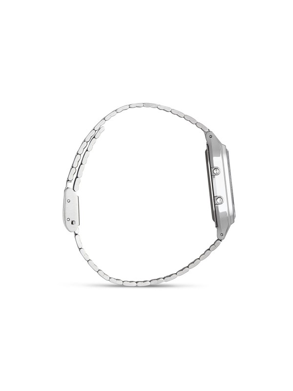 Analogno digitalni sat u srebrenoj boji - CASIO VINTAGE EDGY - Ručni sat retro dizajna - Poručite online!