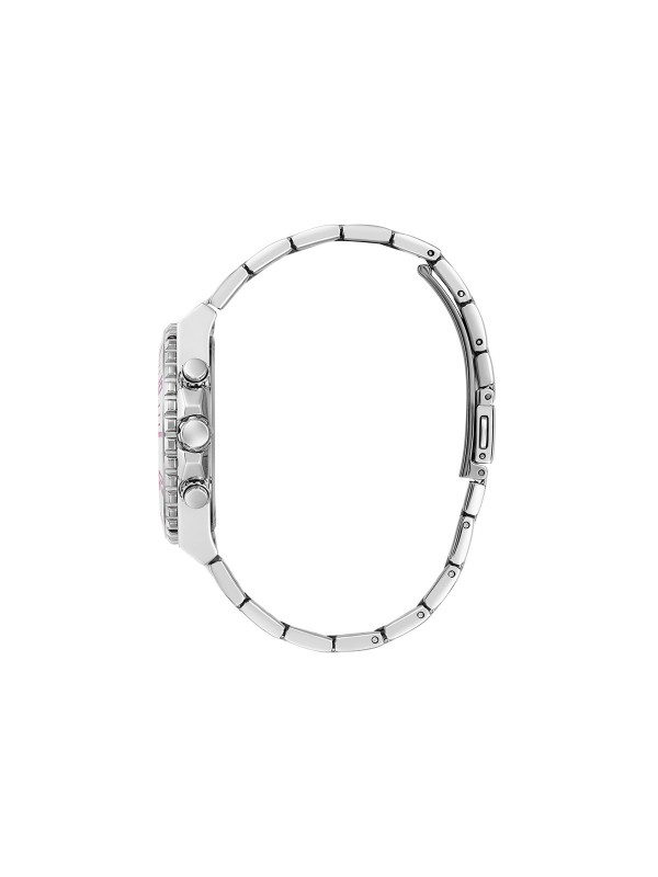 Elegantan Guess ženski sat "Phoebe" GW0696L1, srebrni multi-function sa roze brojčanikom, vodootporan do 30m. Idealno za svaki stil!