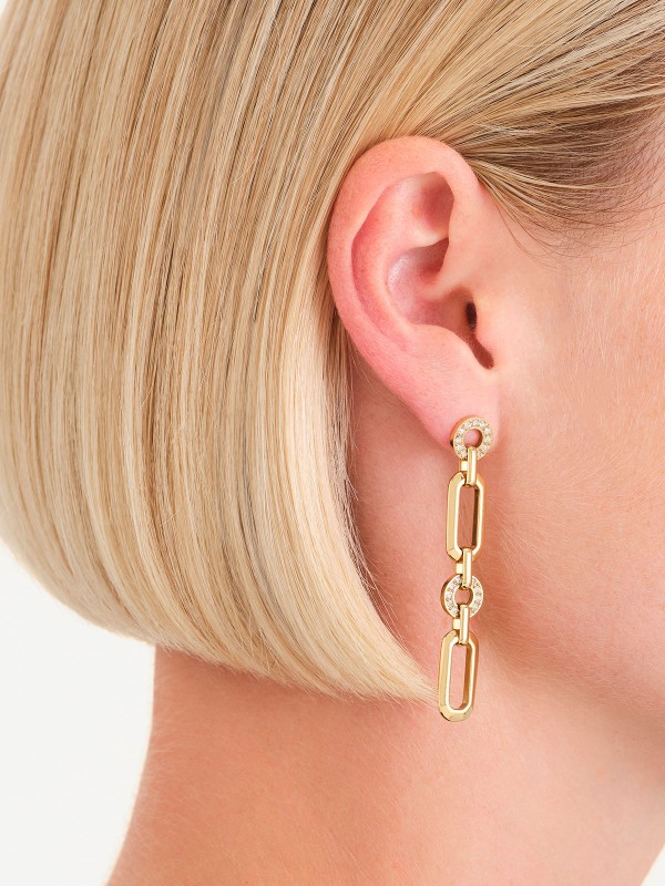 Rosefield STUDS GOLD minđuše: elegantan dizajn od žutog zlata, savršen za svakodnevni stil. Dodajte sjaj svojoj kolekciji nakita!