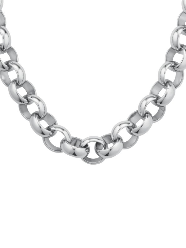 Rosefield CHUNKY SILVER ženska ogrlica od nerđajućeg čelika, savršena za svakodnevni stil. Podesiva dužina 38,2cm - 42,2cm.