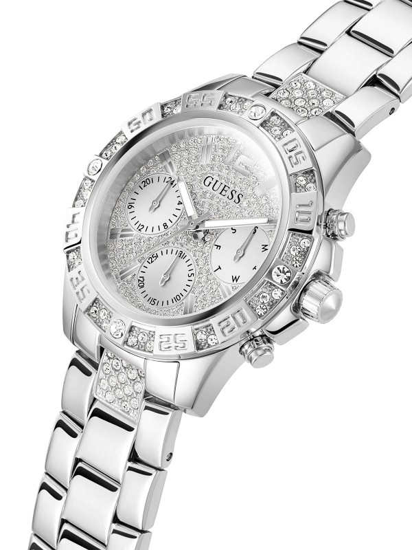 Elegantni Guess ženski sat Majesty GW0771L1 sa cirkonima, prečnika 40mm, savršen za sofisticiran izgled.