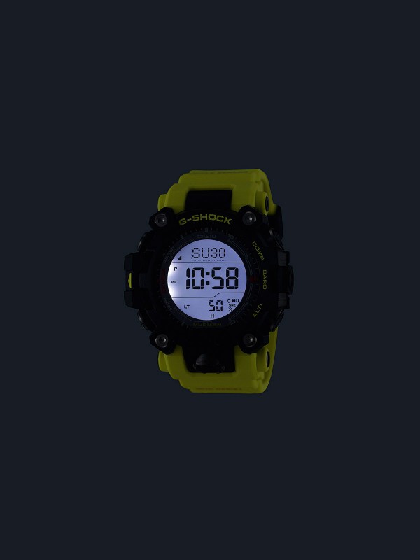 G-SHOCK MUDMAN MASTER OF G - LAND sat sa tanjim profilom, poboljšanom čitljivošću i jarko žutom narukvicom za vrhunske performanse u teškim uslovima.