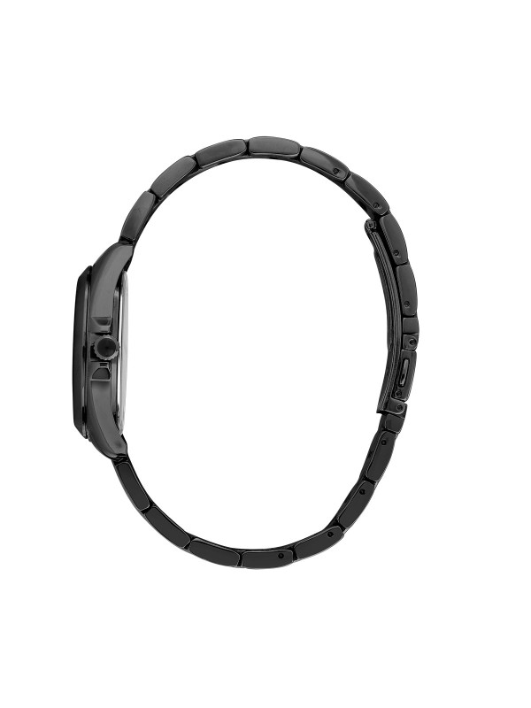 Karl Lagerfeld ROUND ESSENTIALS sat R0553101513 – elegantan ženski sat od nerđajućeg čelika u crnoj boji sa crnim sunray brojčanikom i baguette cirkonima kao markeri sati. Multifunkcijski prikaz datuma, vodootpornost do 50 m.