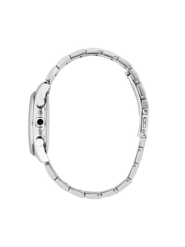 Karl Lagerfeld ROUND ESSENTIALS sat R0553101503 – elegantan ženski multifunction sat od nerđajućeg čelika u boji srebra sa srebrnim sunray brojčanikom. Vodootpornost do 50 m.