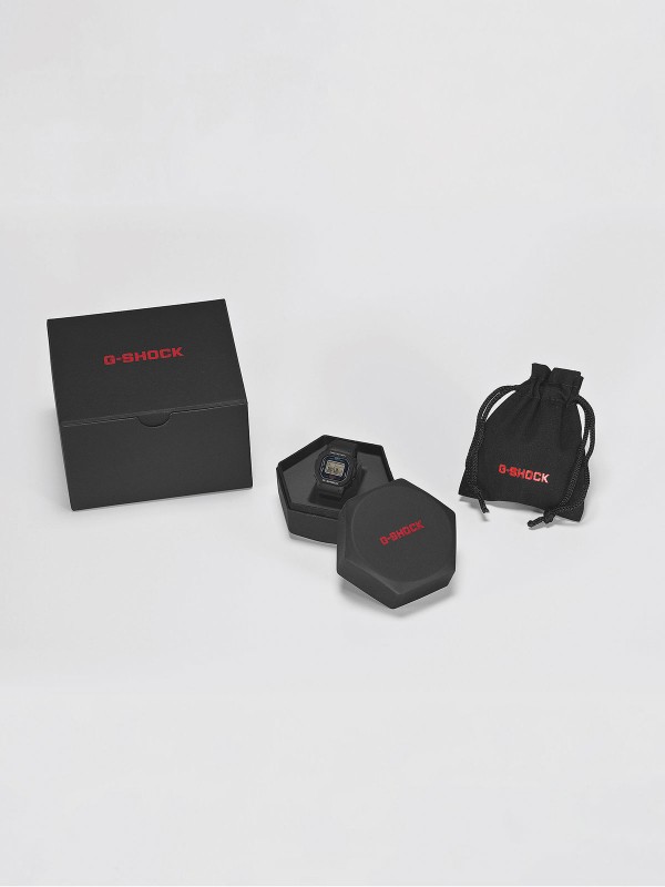 G-SHOCK NANO DWN-5600-1ER PRSTEN SAT U CRNOJ BOJI