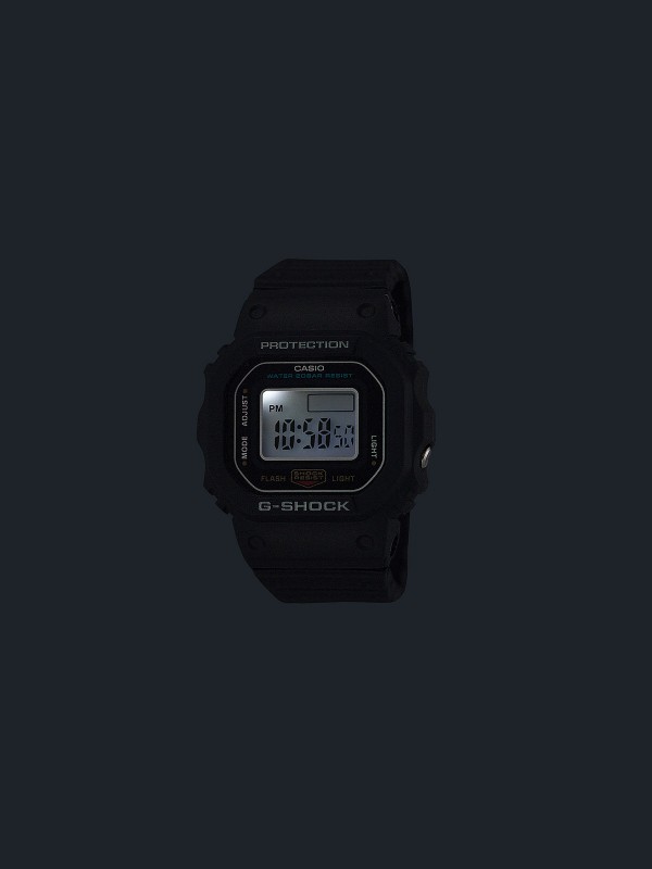 G-SHOCK NANO DWN-5600-1ER PRSTEN SAT U CRNOJ BOJI