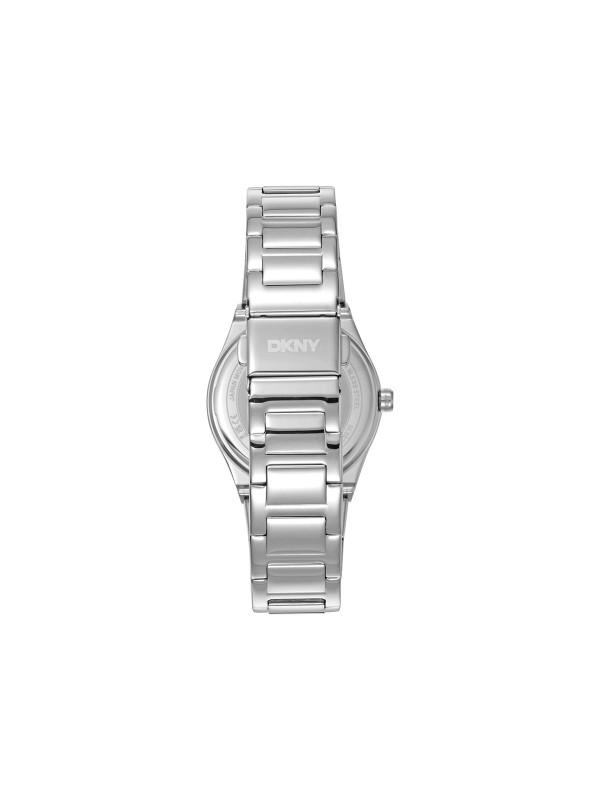 DKNY DK1L102M0215 trend ženski sat u boji srebra sa cirkonima i DKNY logotipom. Čelična narukvica, kvarcni mehanizam i vodootpornost do 50m.