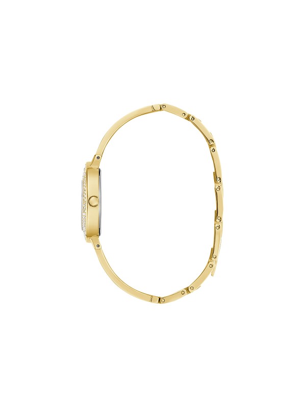 Guess Heartly GW0991L2 ženski trend sat u boji žutog zlata sa motivom srca i cirkonima. Elegantno-romantičan detalj za svaki dan.