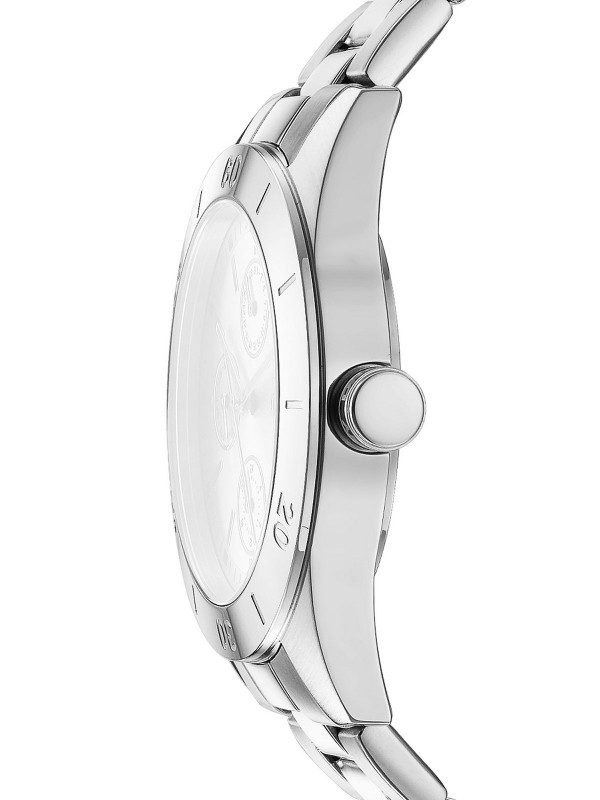 Elegantni DKNY ženski sat sa srebrnim kućištem od 38mm, multifunkcionalni dizajn, vodootporan do 50m, savršen za svaku priliku.