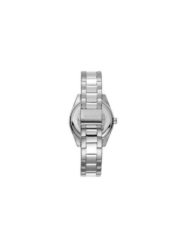 Elegantni DKNY ženski sat sa srebrnim kućištem i brojčanikom, čelična narukvica, vodootporan do 50m, prečnik 34mm. Idealno za svaki stil.