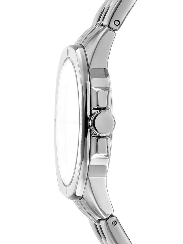 Elegantni DKNY ženski sat sa tirkiznim brojčanikom i čeličnom narukvicom, vodootporan do 50m, prečnika 34mm.