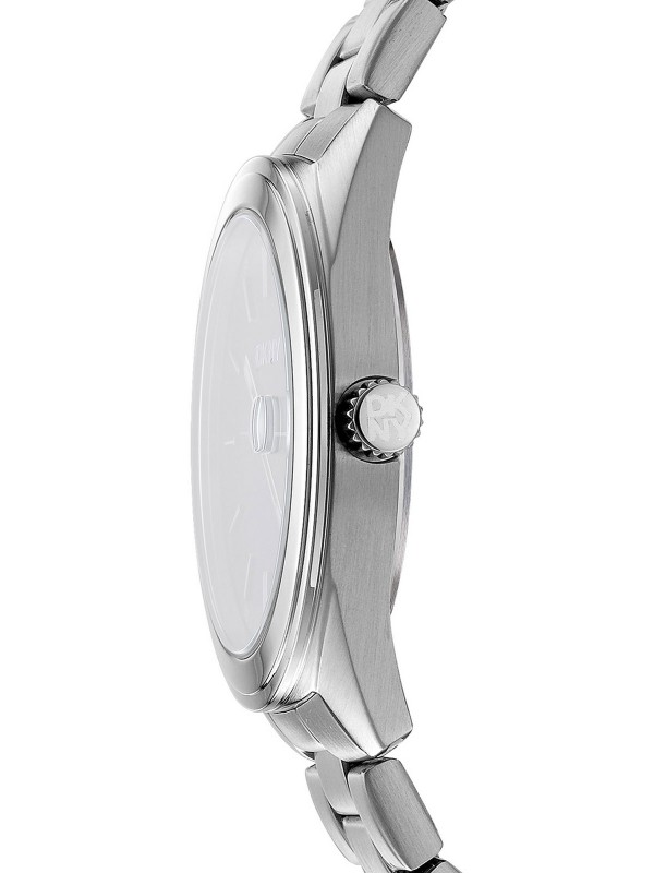 DKNY muški sat 3H, 40mm čelično kućište, teget brojčanik, čelična narukvica. Elegancija i preciznost u srebrnoj boji.