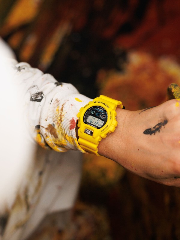 DW-6900TR-9ER žuti muški G-SHOCK sat iz jubilej serije 6900. Retro dizajn, super osvetljenje, 200m vodootpornost, limitirana edicija od bio gume!