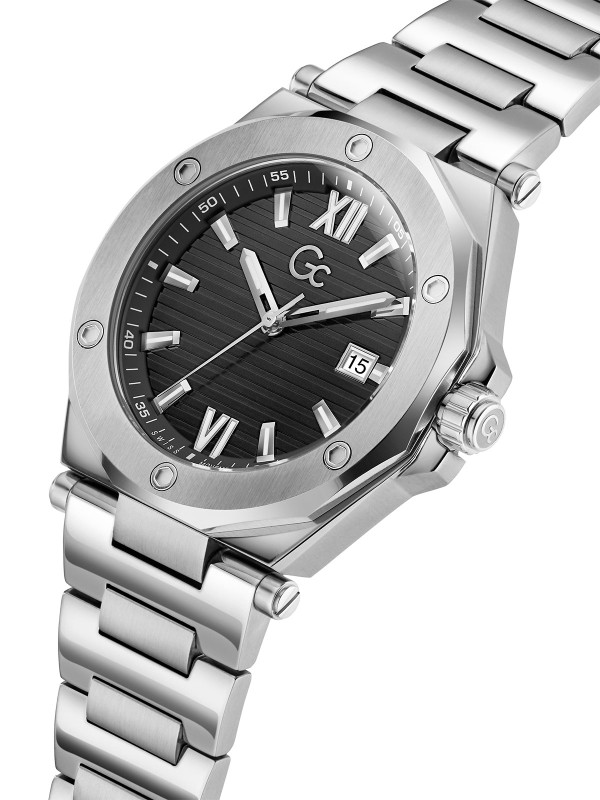 GC Z67004G2 – luksuzan muški elegantni sat iz kolekcije Fall 2025. Kućište i narukvica izrađeni su od visokokvalitetnog nerđajućeg čelika, sa kvarcni mehanizmom. U Boji Srebra i prepoznatljiv Gc dizajn čine ovaj model simbolom elegancije i stila.