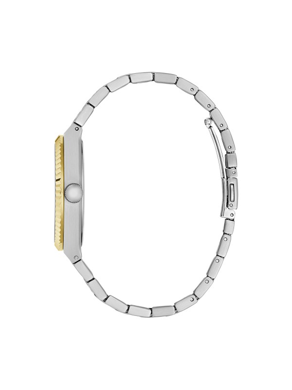 Guess Vincent muški sat sa crnim brojčanikom i kućištem od nerđajućeg čelika u dve boje. Prečnik 39 mm i kvarcni mehanizam. Naruči online!