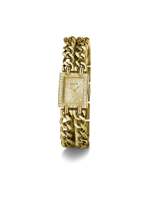 Guess Micro Mod ženski sat u boji žutog zlata sa cirkonima. Minimalistički i elegantan dizajn za različite prilike. Naruči online!