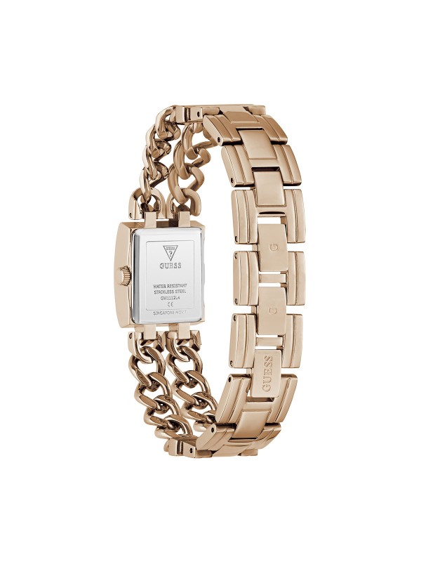 Guess MICRO MOD ženski sat u boji roze zlata sa šampanj sunray brojčanikom. Prečnik 20 mm i minimalistički dizajn. Naruči online!