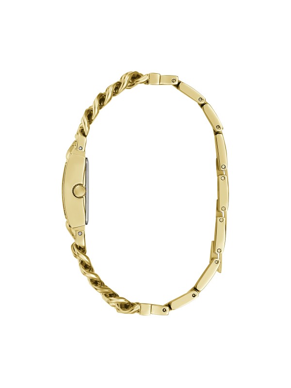 Guess MICRO MOD ženski sat u boji žutog zlata sa kućištem prečnika 20 mm. Kvarcni mehanizam i minimalistički dizajn. Naruči online!