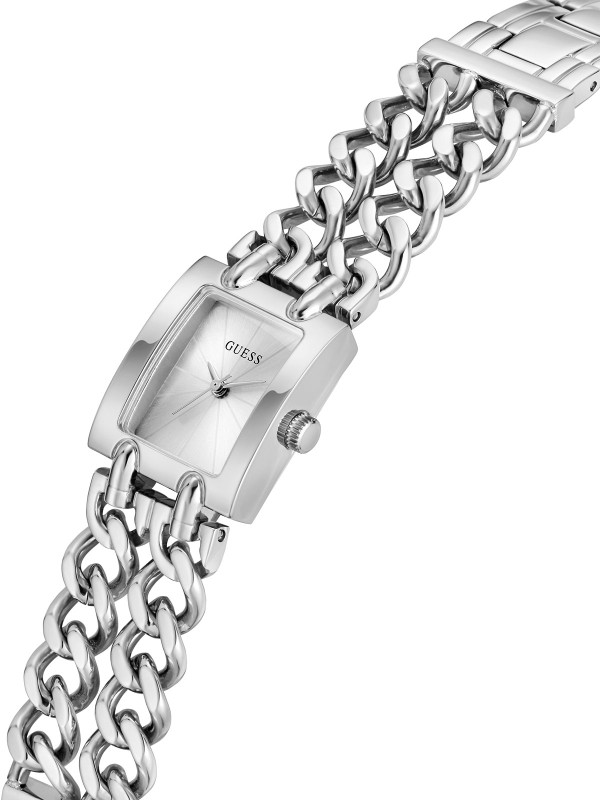 Guess Micro Mod ženski sat u srebrnoj boji sa srebrnim sunray brojčanikom. Prečnik 20 mm i minimalistički dizajn. Naruči online!