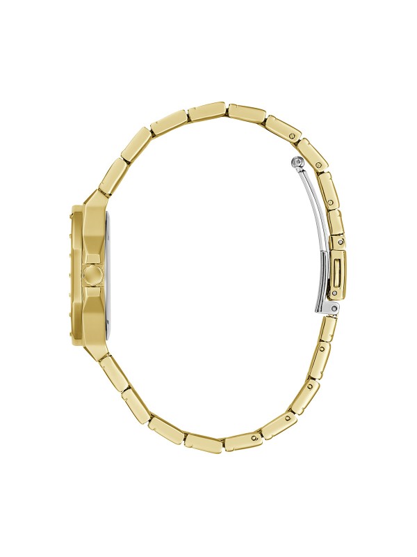 Guess Jaqueline ženski sat u boji žutog zlata sa analognim kvarcnim mehanizmom. Elegantan i minimalistički dizajn. Naruči online!