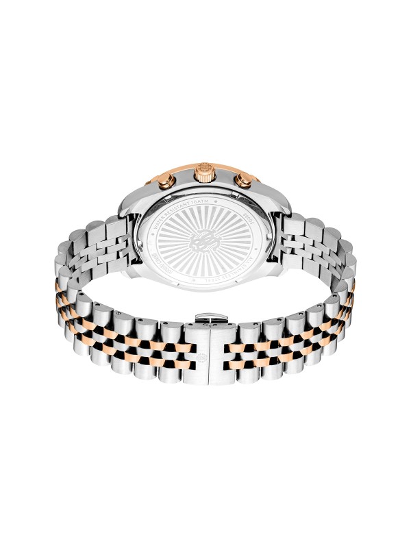 Roberto Cavalli MISURA muški sat u kombinaciji srebra i roze zlata sa crnim brojčanikom. Kvarcni hronograf i kućište od 43 mm. Naruči online!