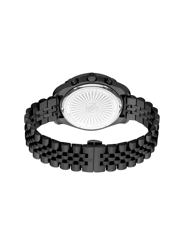 Roberto Cavalli Misura muški sat u crnoj boji sa analognim hronografom i kvarcnim mehanizmom. Kućište od 43 mm i sofisticiran dizajn. Naruči online!