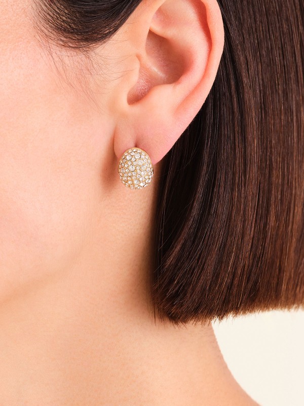 Ženske Rosefield MINI PAVE STUDS minđuše u boji žutog zlata sa cirkonima. Elegantan i minimalistički dizajn. Naruči online!