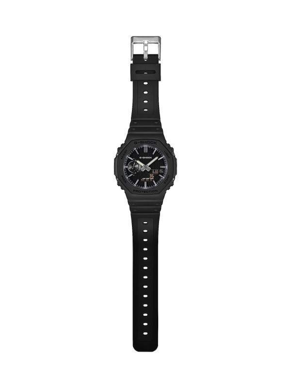 G-Shock LUX BLACK muški analogno-digitalni sat u crnoj boji sa srebrnim kazaljkama. Minimalistički dizajn i vodootpornost do 200 m. Naruči online!