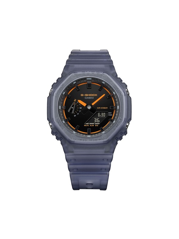 Muški G-Shock sportski sat u mat plavoj boji sa gumenom narukvicom. Otporan na udarce, analogno-digitalni prikaz, idealan za aktivan i moderan stil.