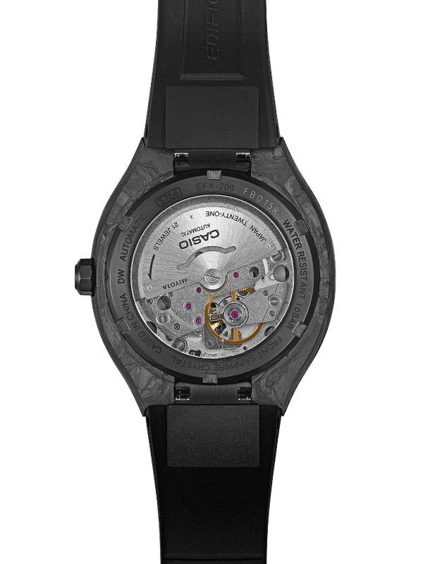 Muški Casio Edifice automatski sat sa karbonskim kućištem i brojčanikom. Rezerva snage 42 sata i vodootpornost do 100 m. Naruči online!