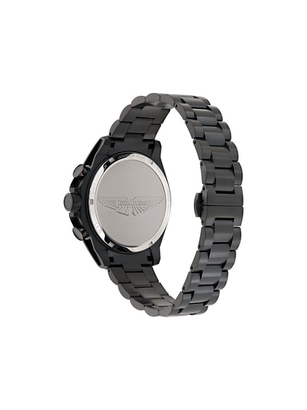 Aston Martin muški sportski sat sa solarnim hronografom i crnom IP prevlakom. Kućište 44 mm i robustan sportski izgled. Naruči online!
