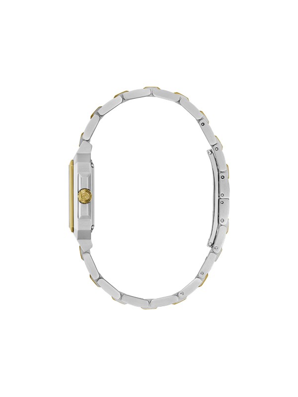 Gc Square Cut Lady ženski sat sa zelenim brojčanikom i kućištem u kombinaciji srebra i žutog zlata. Švajcarski mehanizam i elegantan dizajn. Naruči online!