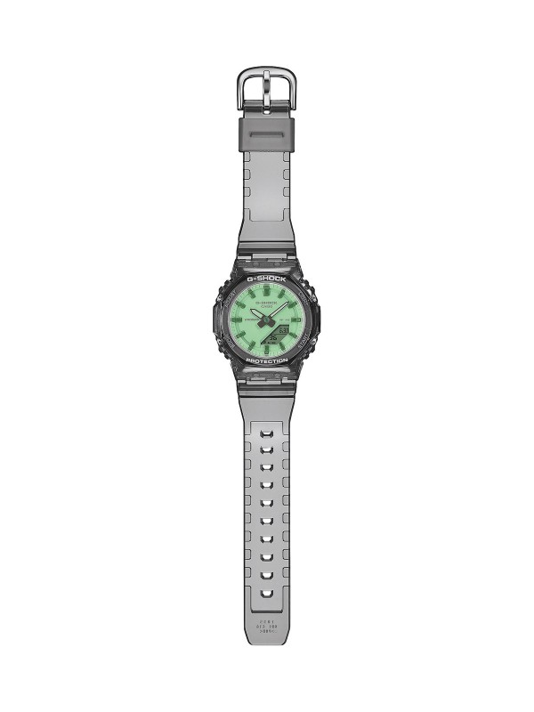 Ženski G-SHOCK analogno-digitalni sat sa gumenom narukvicom i vodootpornošću 200 m. Otporan na udarce, sa štopericom i LED osvetljenjem.